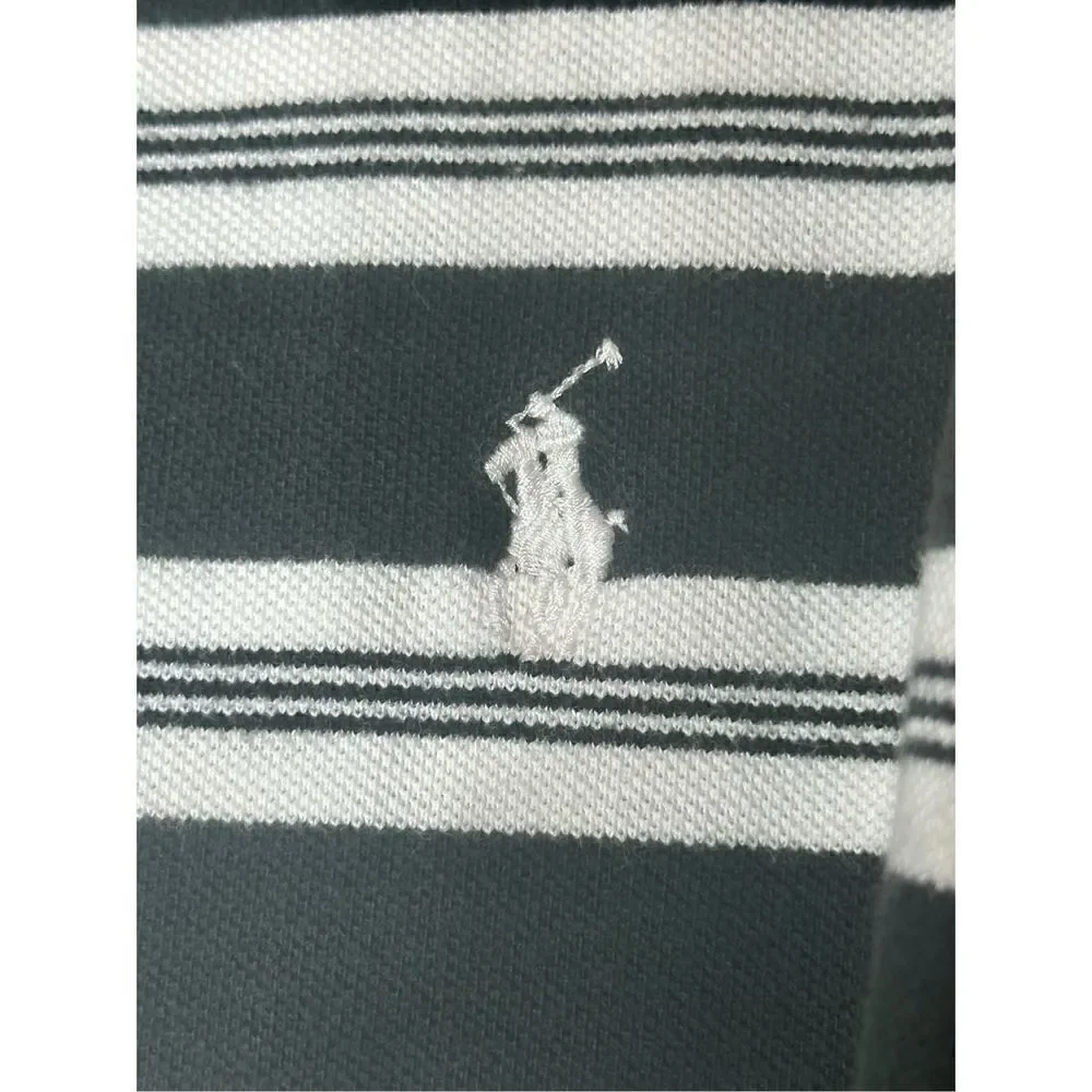 Polo Ralph Lauren black and white striped polo size XXL